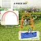 image 3 of PawHut 4-Piece Dog Agility Training Equipment with Bag, Orange
