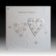 image 4 of Luxury White Ribbon Wedding Evening Invitation Cards - Pack of 5