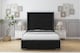 image 1 of Sloomy Sterling Black Plush Bed Frame With Mattress With 50"  Upholstered Wingback Headboard 6' Super King