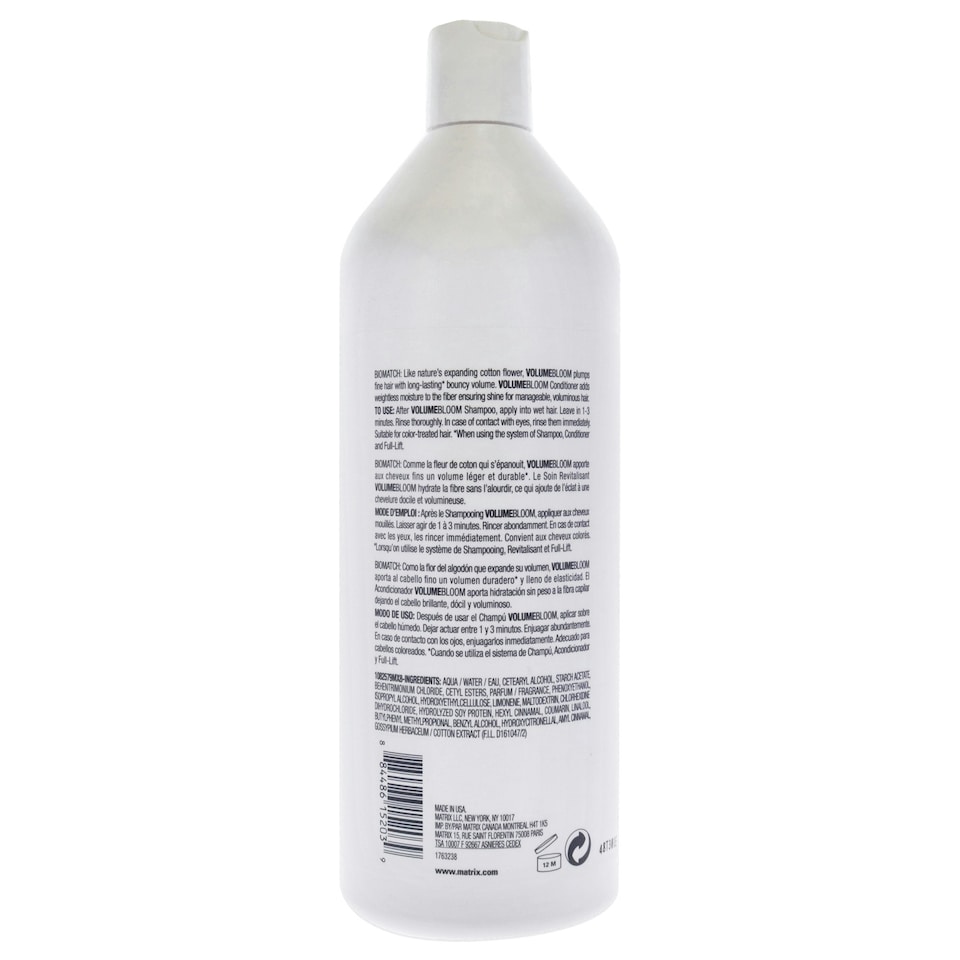 image 1 of Biolage VolumeBloom Conditioner by Matrix for Unisex - 33.8 oz Conditioner