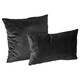 image 4 of Nicola Spring Rectangle Velvet Cushions - 60cm x 40cm - Black - Pack of 2 | Black | Black