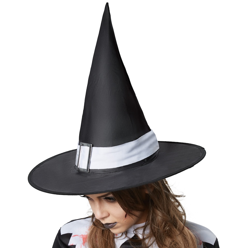 image 1 of Scary Witch - Halloween fancy dress costume for women | Black | black/white | 1