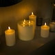 image 2 of ValueLights LED candle LED candle 3 Set Cream Illuminated Decoration and Integrated LED 3W Warm White 2700K Bulb