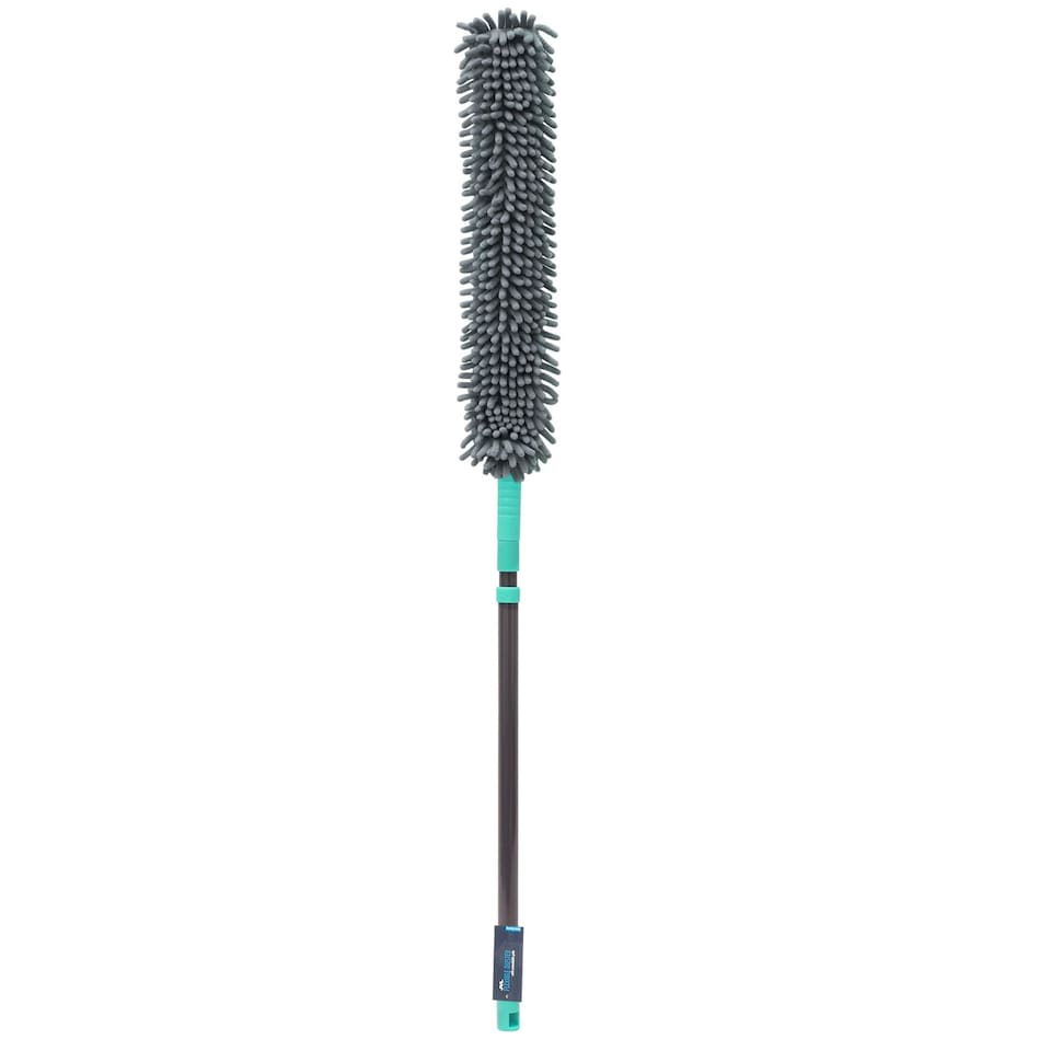 image 1 of JVL Flexible Chenille Head Duster with Extendable Handle, Grey