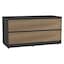 Black Carcass + Oak Drawers