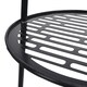 image 3 of Living and Home 2 Pcs Double-Tier Solar-Powered Plant Stand Black