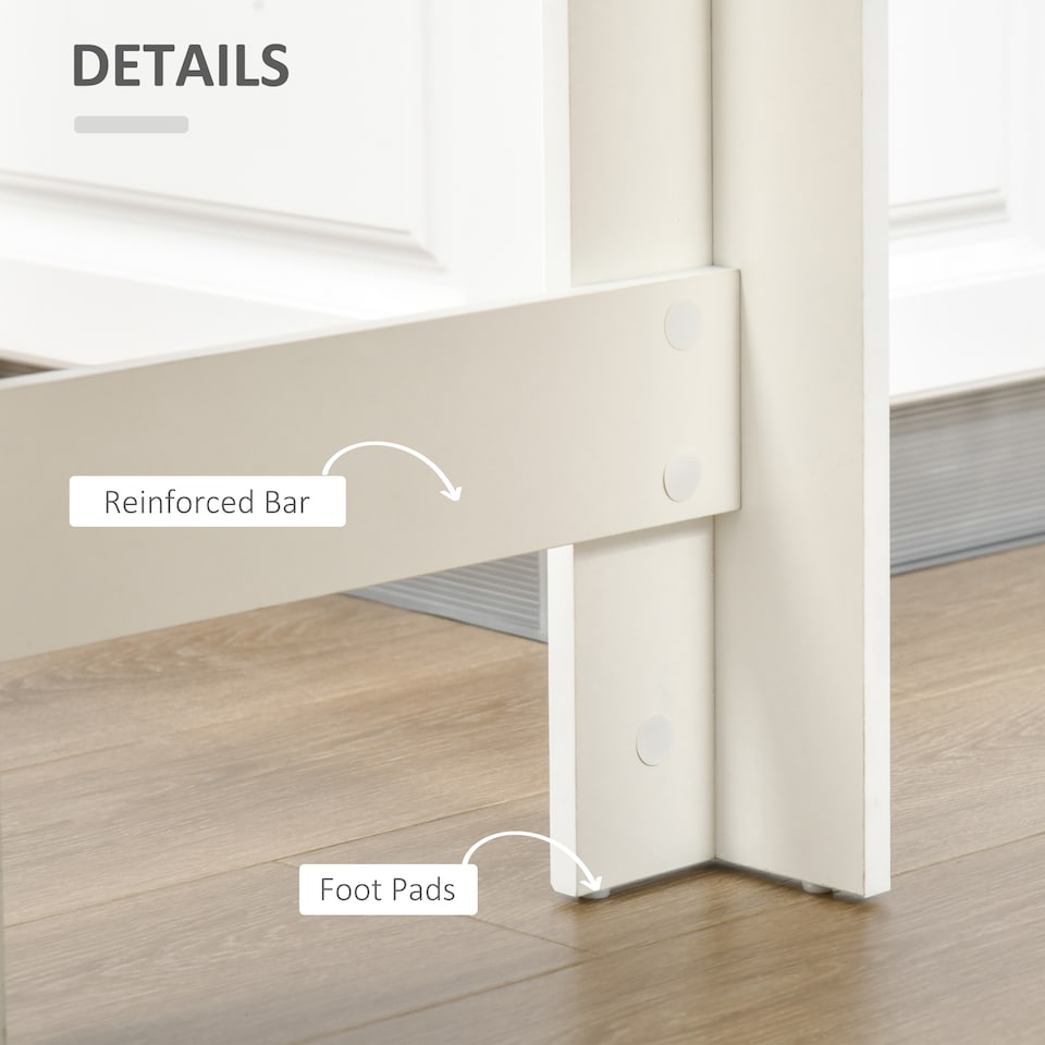 image 1 of HOMCOM Bar Table, Dining Table with 4-Tier Storage Shelf for Breakfast Bar, Kitchen, Dining Room, Living Room, Natural