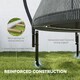 image 6 of SPORTNOW 10ft Trampoline with Enclosure Net and Spring Cover, Black