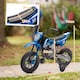 image 5 of AIYAPLAY 12V Kids Electric Motorbike, Kids Electric Ride on Motorcycle, Battery Powered Toy with Twist Grip Throttle, Training Wheels, Suspension System, Music, Blue
