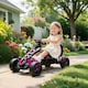 image 2 of AIYAPLAY Pedal Go Kart with Freewheel System, for Ages 3-6 Years, Pink