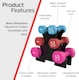image 2 of 12kg Neoprene Dumbbell Set with Rack