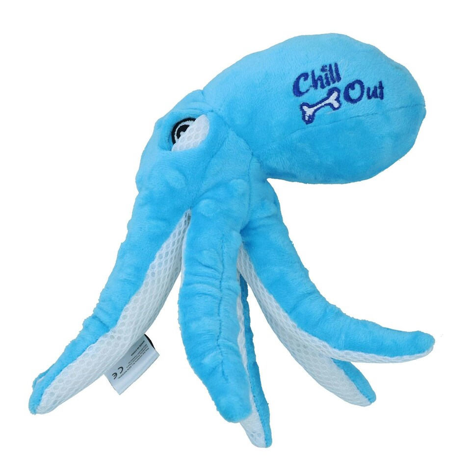 image 1 of Chill Out Octopus Dog Plush Hydration Cooling Summer Play Toy Home Pet Toy