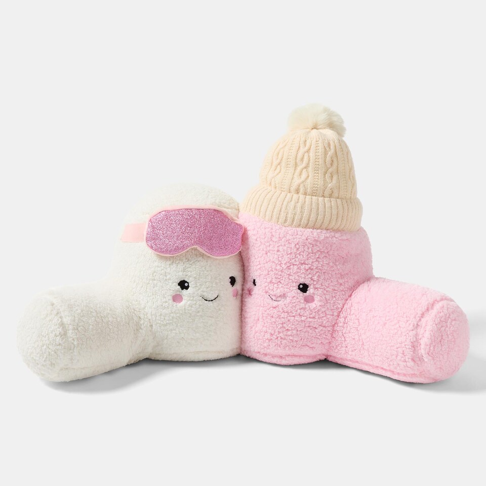 image 1 of OHS Cotton & Candy The Winter Marshmallow Cuddle Cushion Kids Novelty Reading Pillow