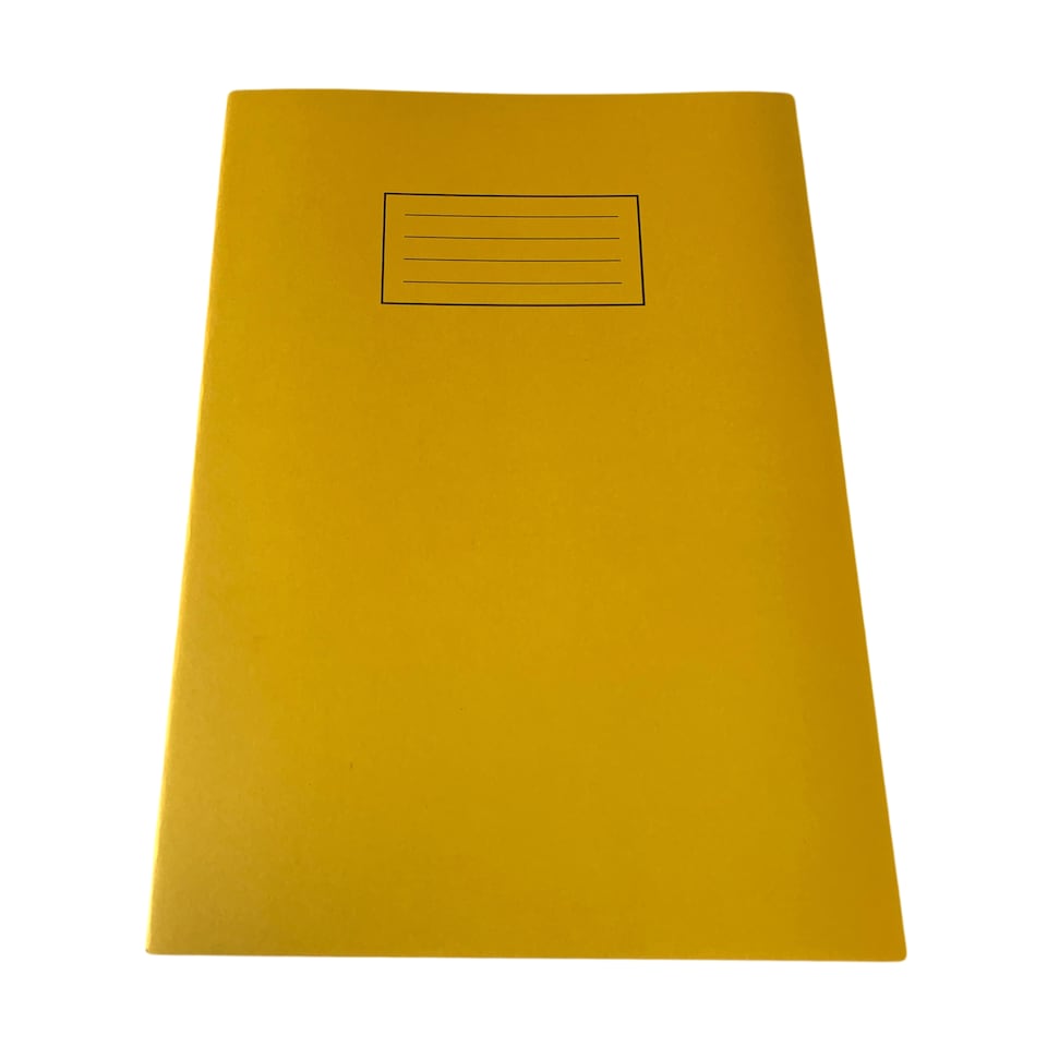 image 1 of Pack of 10 Janrax A4 Yellow 80 Pages Feint and Ruled Exercise Books