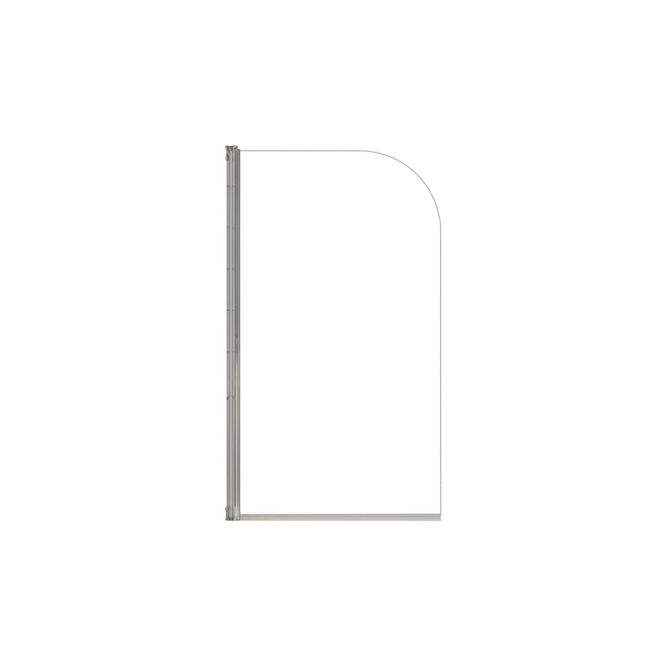 image 1 of 800x1400mm 180 Pivot Chrome Shower Bath Screen Tempered Glass Door Panel