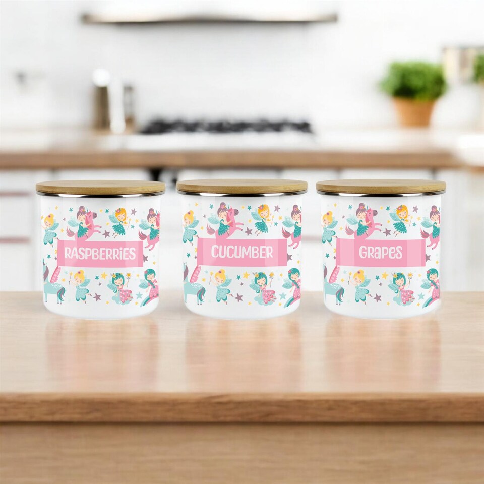 image 1 of Unicorn Fairies Childrens Mini Snack Pot - Banana