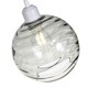 image 3 of Modern Designer Smoked Circular Ribbed Glass Non Electric Pendant Lamp Shade