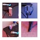 image 8 of House of Home Gaming Desk Carbon Fibre Top Black 118cm Black