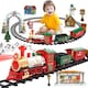 image 1 of 13-Piece Classic Toy Train Set – Headlight, Smoke & Sound | 11ft Track | Christmas Gift for Kids