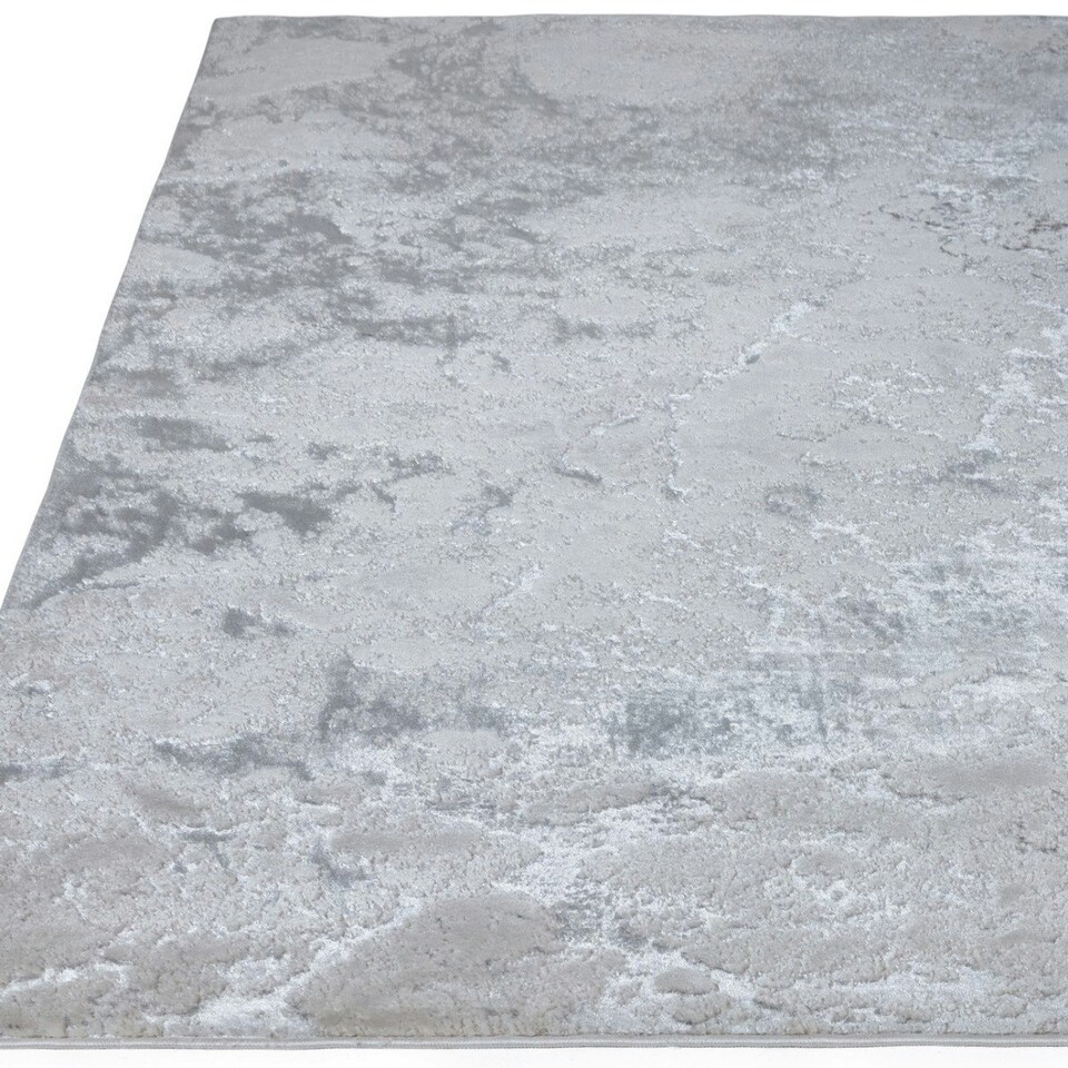 image 1 of Modern Rug, 8mm Thickness DiningRoom Rug, Abstract Optical/(3D) Rug, Anti-Shed Bedroom, & LivingRoom Rug-120cm X 170cm Grey | 120cm X 170cm