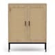 image 10 of Vonhaus Lena Rattan Effect Sideboard with 3 Storage Shelves