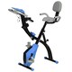 image 1 of HOMCOM 2-In-1 Folding Exercise Bike with 8-Level Magnetic Resistance Blue
