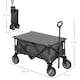 image 3 of Outsunny Folding Wagon Garden Cart Collapsible Camping Trolley for Outdoor