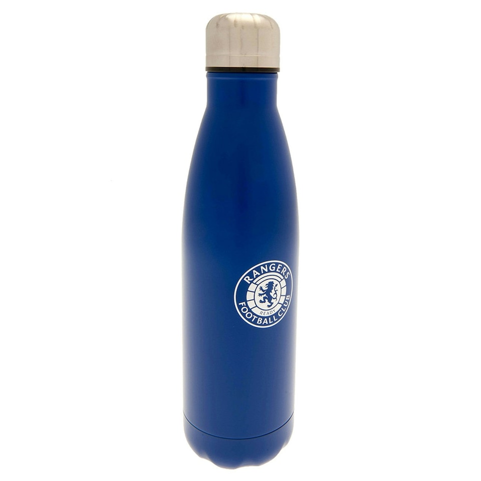 image 1 of Rangers FC Stainless Steel 500ml Thermal Flask - Blue/Silver - One Size