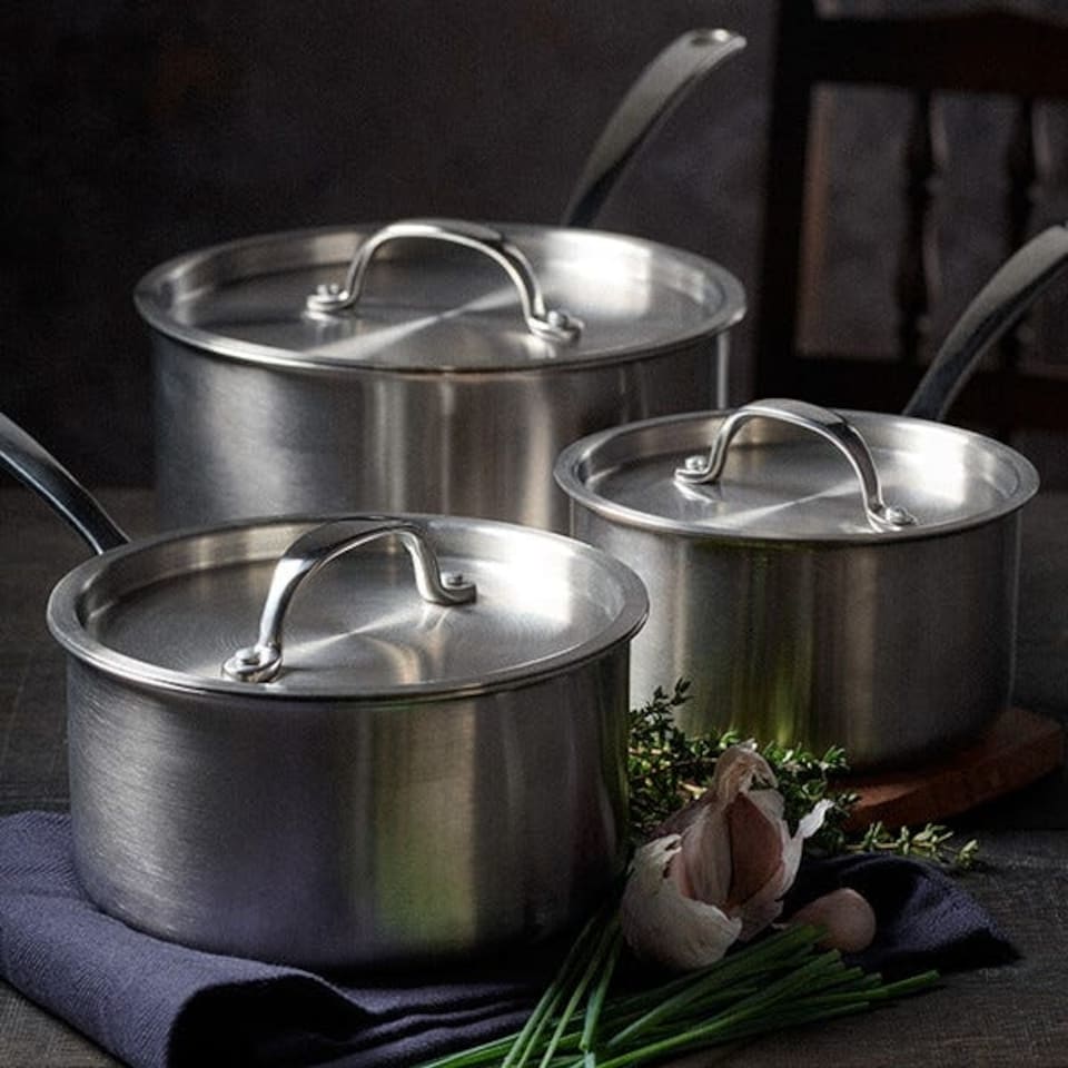 image 1 of Stellar Eclipse 3 Piece Saucepan Set