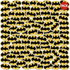 Batman Deluxe Logo Stickers (Pack of 100) - Multicoloured - One Size