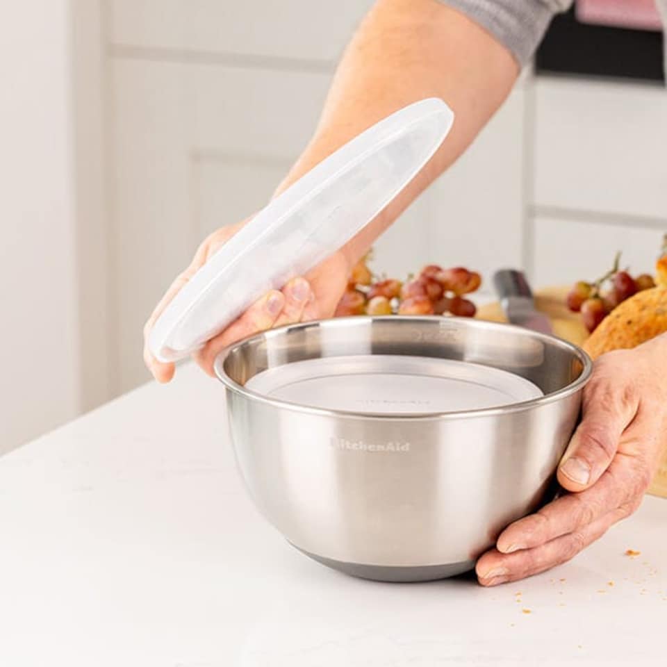 image 1 of KitchenAid Set of 2 Stainless Steel Mixing Bowls