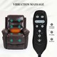image 4 of HOMCOM Massage Recliner Chair, Lift Chair with Heat, USB, Remote, Brown Brown