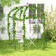 image 9 of COSTWAY Birdcage Shape Garden Arbor Plant Trellis