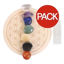 Something Different Chakra Decorative Crystal (Pack of 7) - Multicoloured - One Size