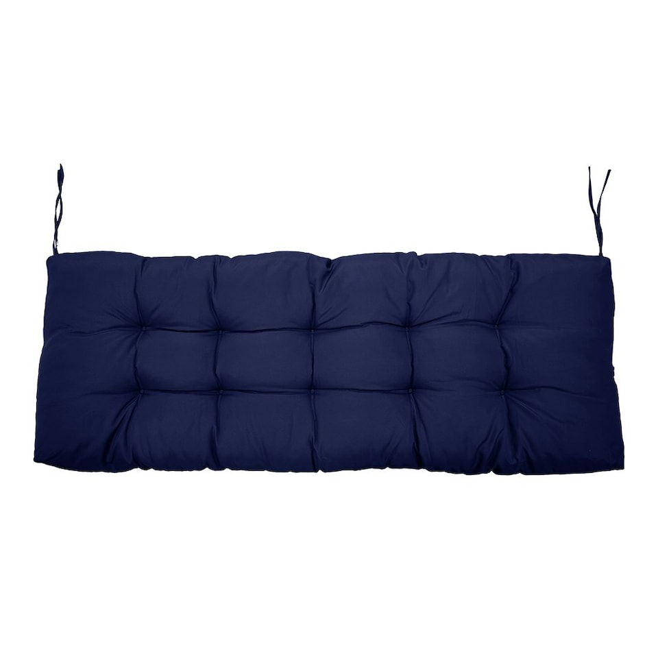image 1 of Living and Home Outdoor Waterproof Bench Seat Cushion, Navy Blue