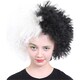 image 1 of Curly Wig - Black & White Black | One Size