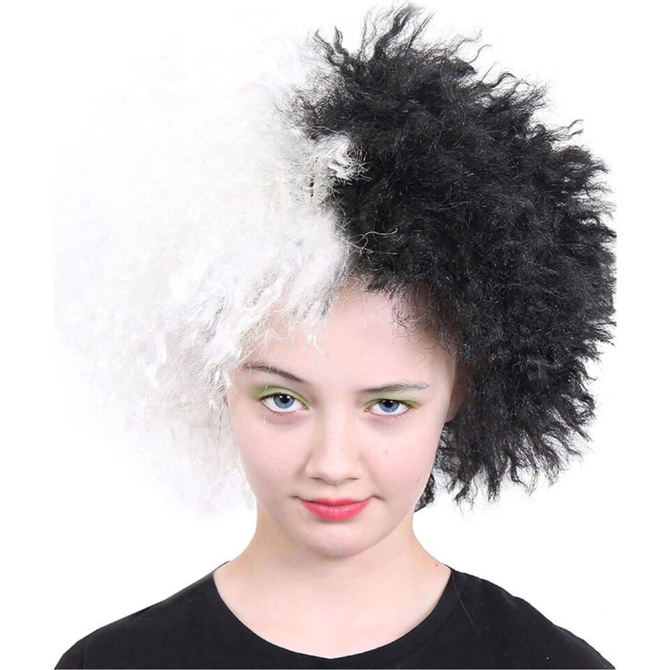 image 1 of Curly Wig - Black & White Black | One Size