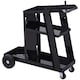 image 1 of DURHAND Welding Cart Welder Trolley Garage for Gas Bottles w  Safety Chain, Wheels, Black