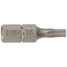 Irwin Screwdriver Bits, Torx - Multi Colour - T15 x 25mm Pack of 10