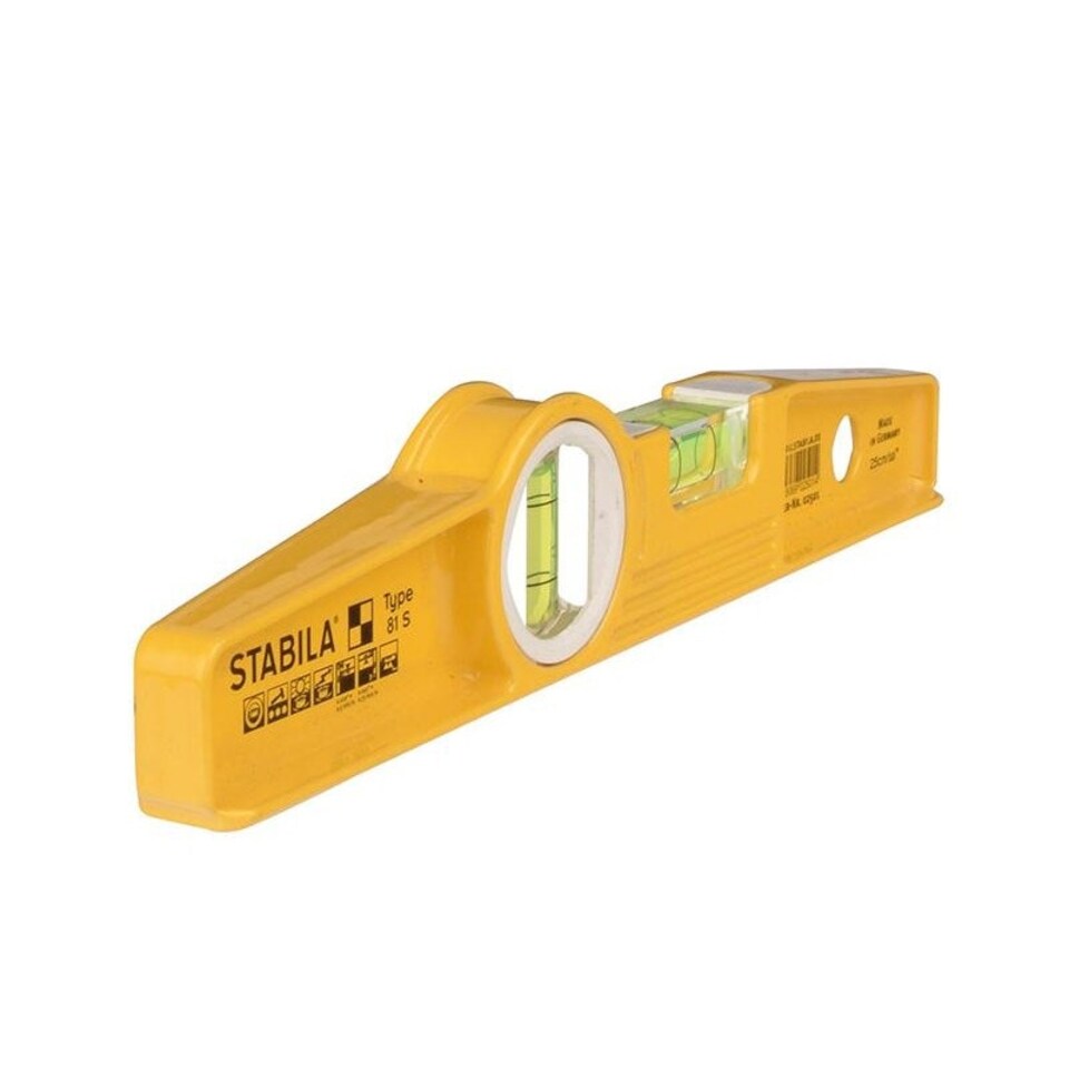 Stabila 81s Single Plumb Torpedo Level - Multi Colour - 81S Single Plumb Torpedo Level ONLY