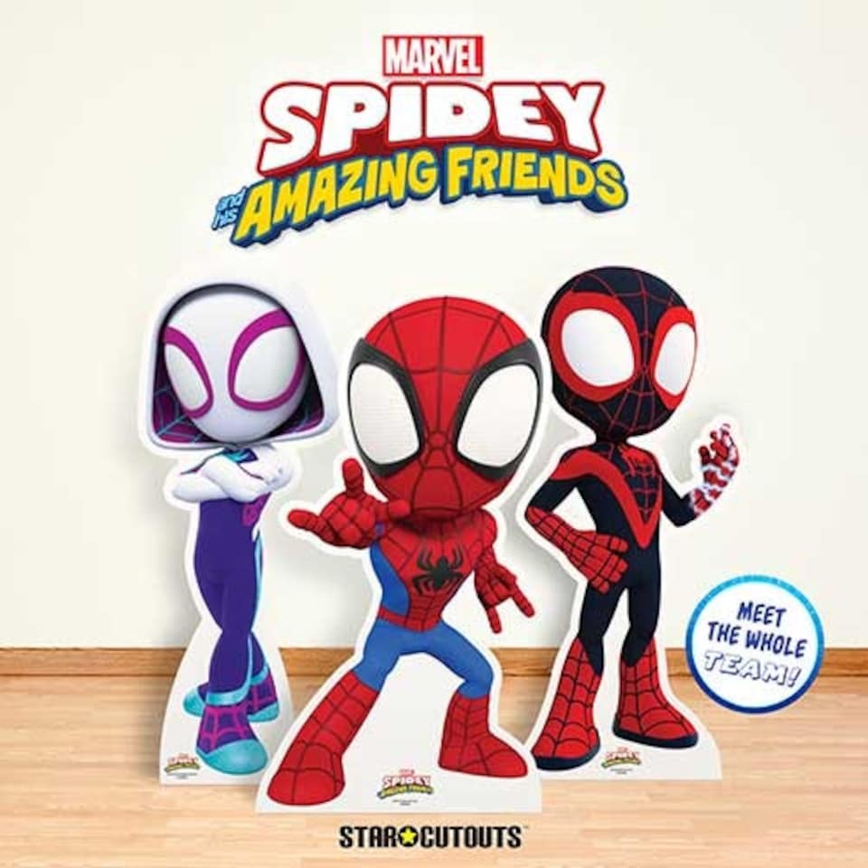 image 1 of Ghost Spider - Spidey and His Amazing Friends Marvel Disney Star Mini Cardboard Cutout 95cm