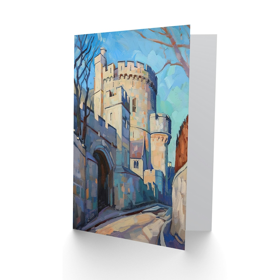 image 1 of Queen Elizabeth Fort Crown Monarchy England Him Her Birthday Card
