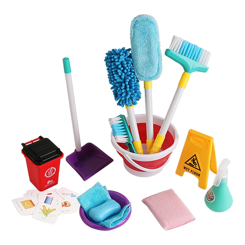 image 1 of Children’s Cleaning Playset – Realistic Family Cleaning Set for Kids
