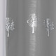 image 3 of Pair of Birch Grey Metallic Tree Print Voile Panels 183 cm (72 inch) Rod Pocket Panels for Bedroom and Living Room