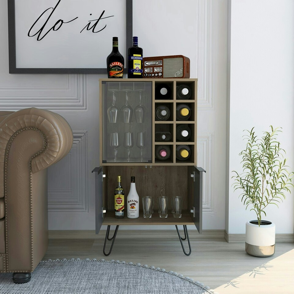 image 1 of Core Products Vegas, Wine Cabinet H109.4cm x W59.6cm x D40cm Brown