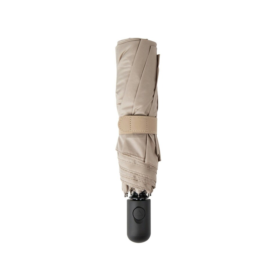 image 1 of Vinga Baltimore RPET Aware Folding Umbrella - Greige - One Size | Grey