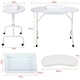 image 3 of Yaheetech Folding Manicure Table White