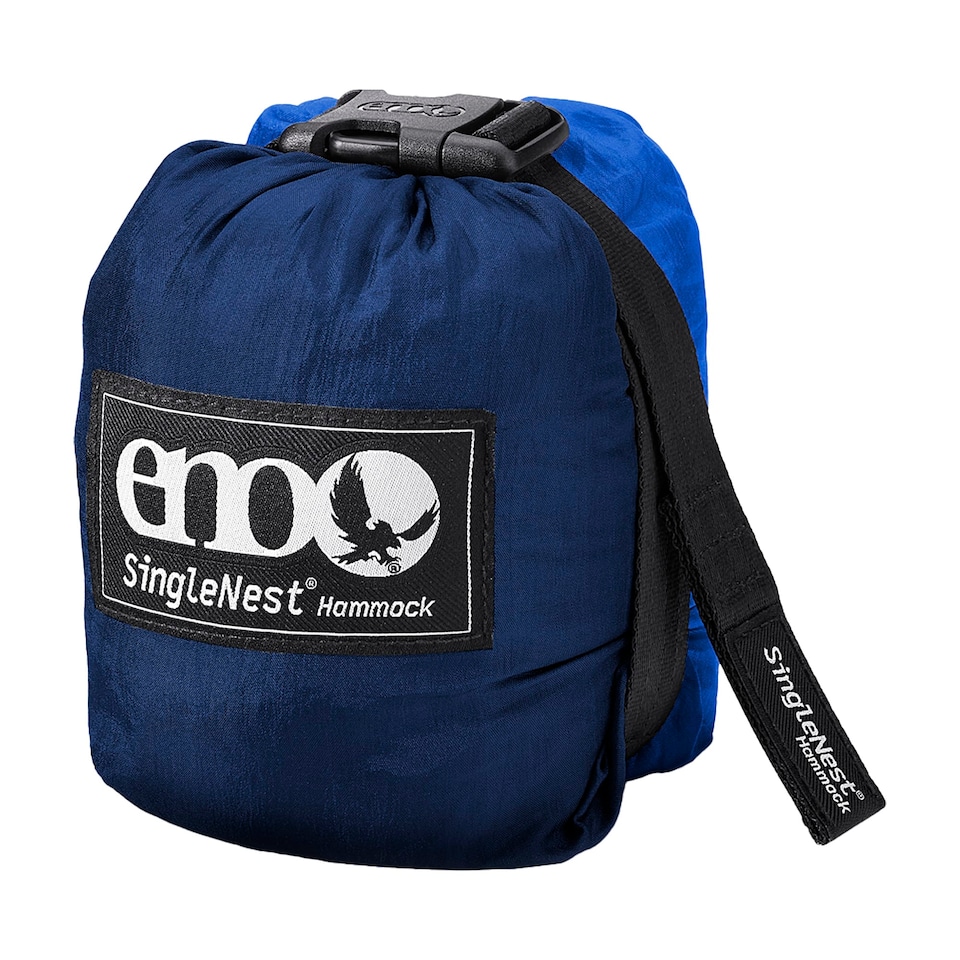 image 1 of SingleNest Hammock - Lightweight Durable Portable Camping Hammock | Blue | Navy | Single | 1