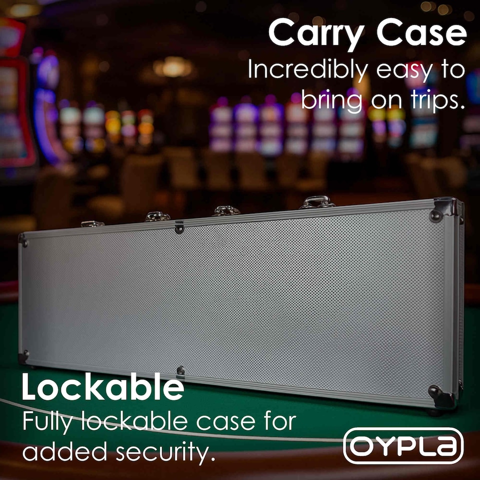 image 1 of Poker Set - 500 Piece Complete With Casino Style Case