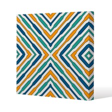 Ethnic geometric figures (Canvas Print) / 46 x 46 x 4cm | Multi